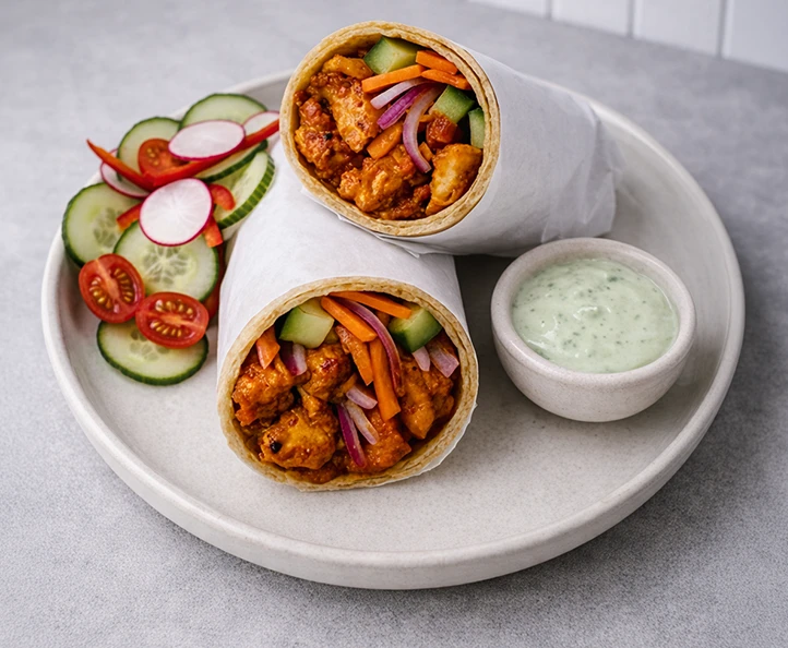 Achari Chicken Wrap