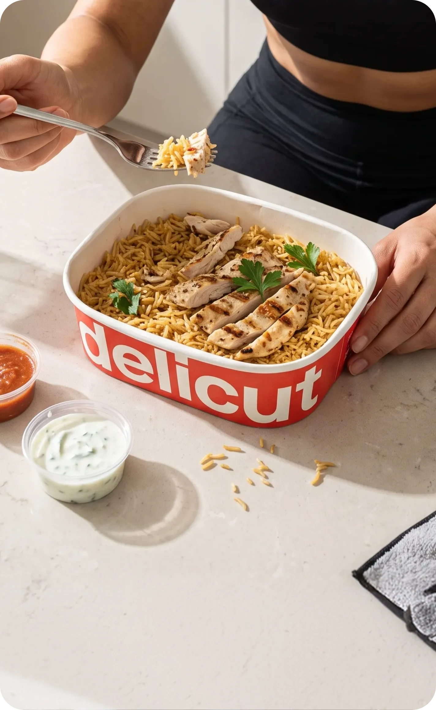 Menu adapted with less oil, sugar and protein-rich meat options.