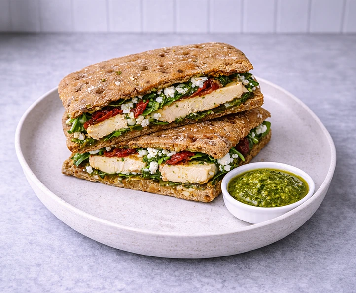 Chicken Pesto Feta Sandwich