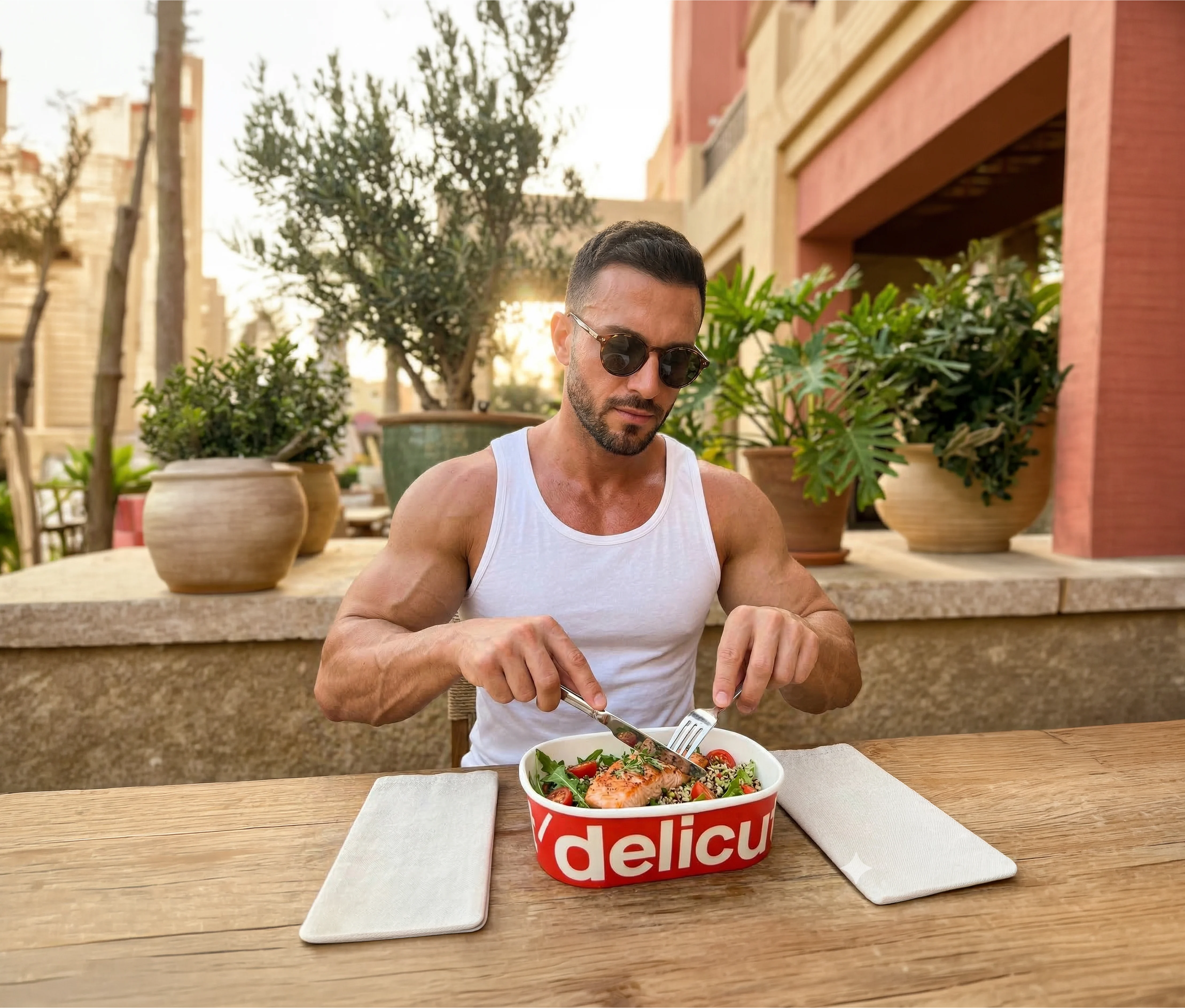 You stop compromising on protein or calories