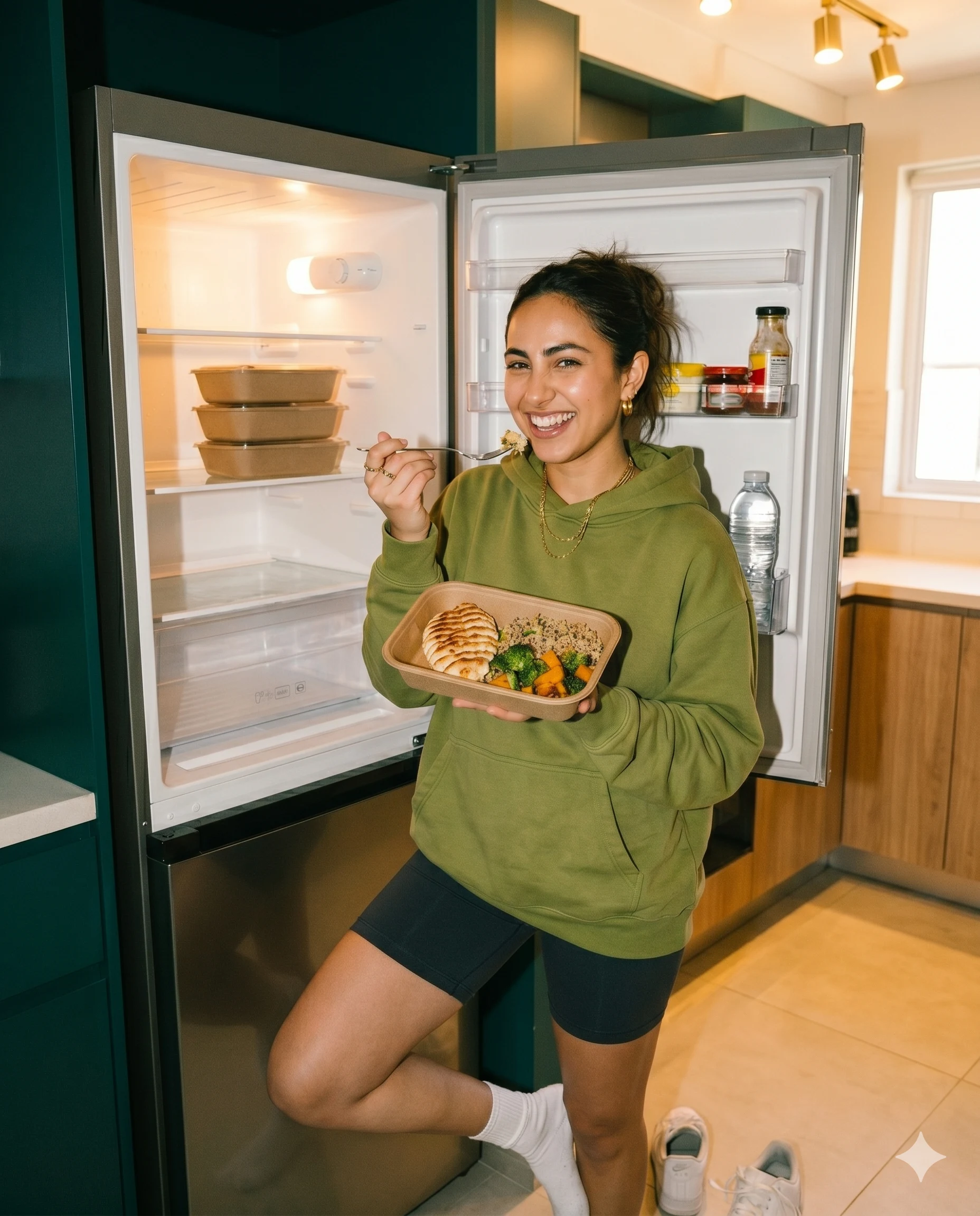 Your fridge has fresh meals. No leftovers.